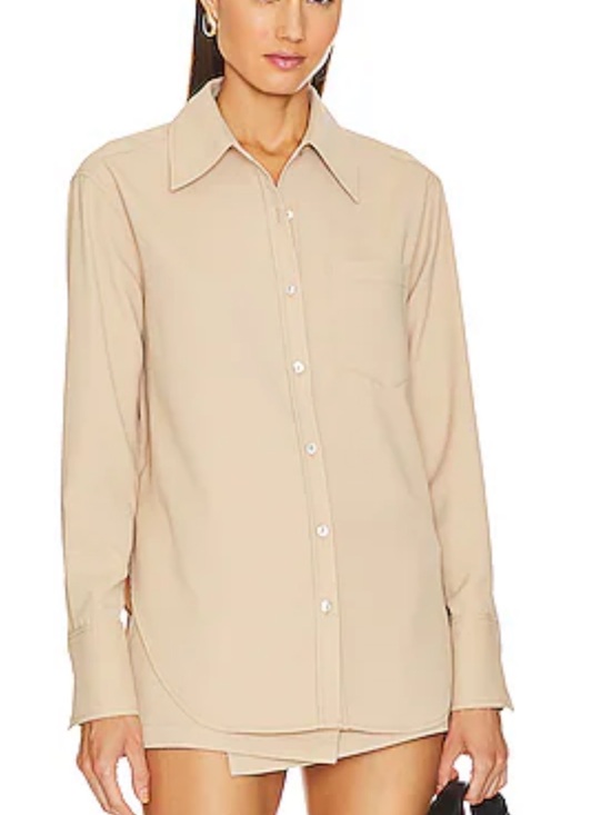 L'Academie Tops - L'Academie Neutral blouse and skort set